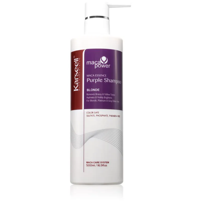 Karseell Purple Shampoo Βιολέ σαμπουάν εξουδετέρωση κίτρινων αποχρώσεων 500 ml