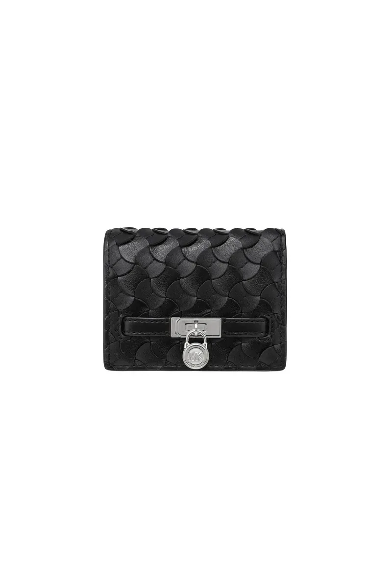 Michael Kors γυναικείο δερμάτινο πορτοφόλι "Hamilton Moderne Small" - 32R6SNXD1L Μαύρο