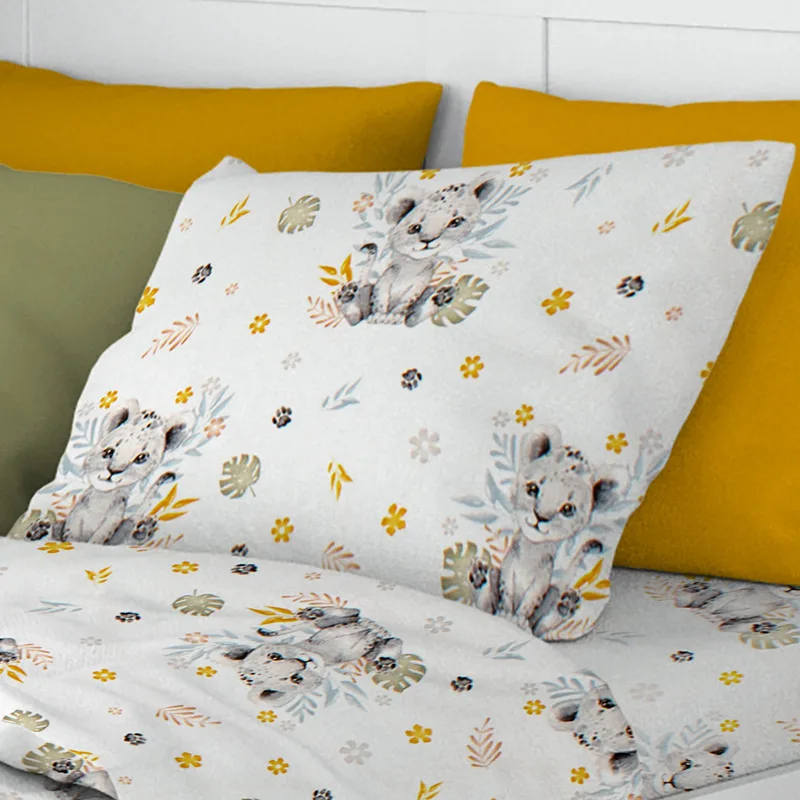 Μαξιλαροθήκη 50x70 Dimcol Lion Cub 531 Grey