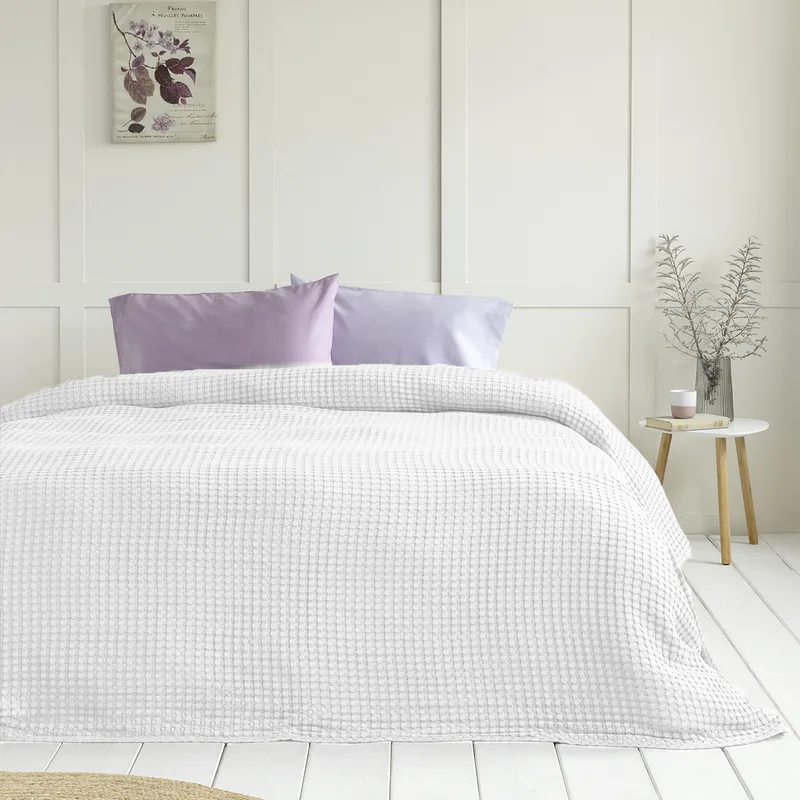 Κουβέρτα Πικέ Υπέρδιπλη (220x240) Nima Comfy Snow White