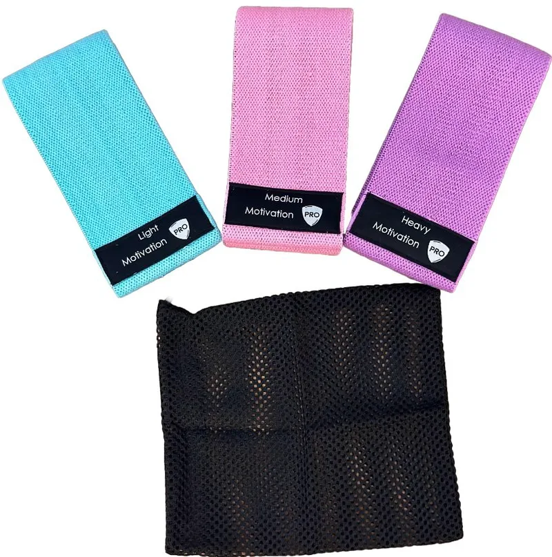 Λάστιχα Γυμναστικής MotivationPro Σετ με 3 Fitness Mini Loop Bands Αντίστασης - Multicolour (021281213286)