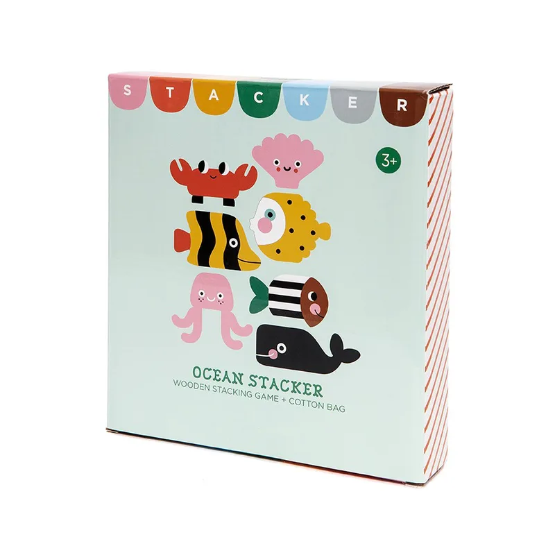 Παιχνίδι Στοίβαξης Ξύλινο Ocean Petit Monkey PTM-PMWT004 - Petit Monkey - PTM-PMWT004