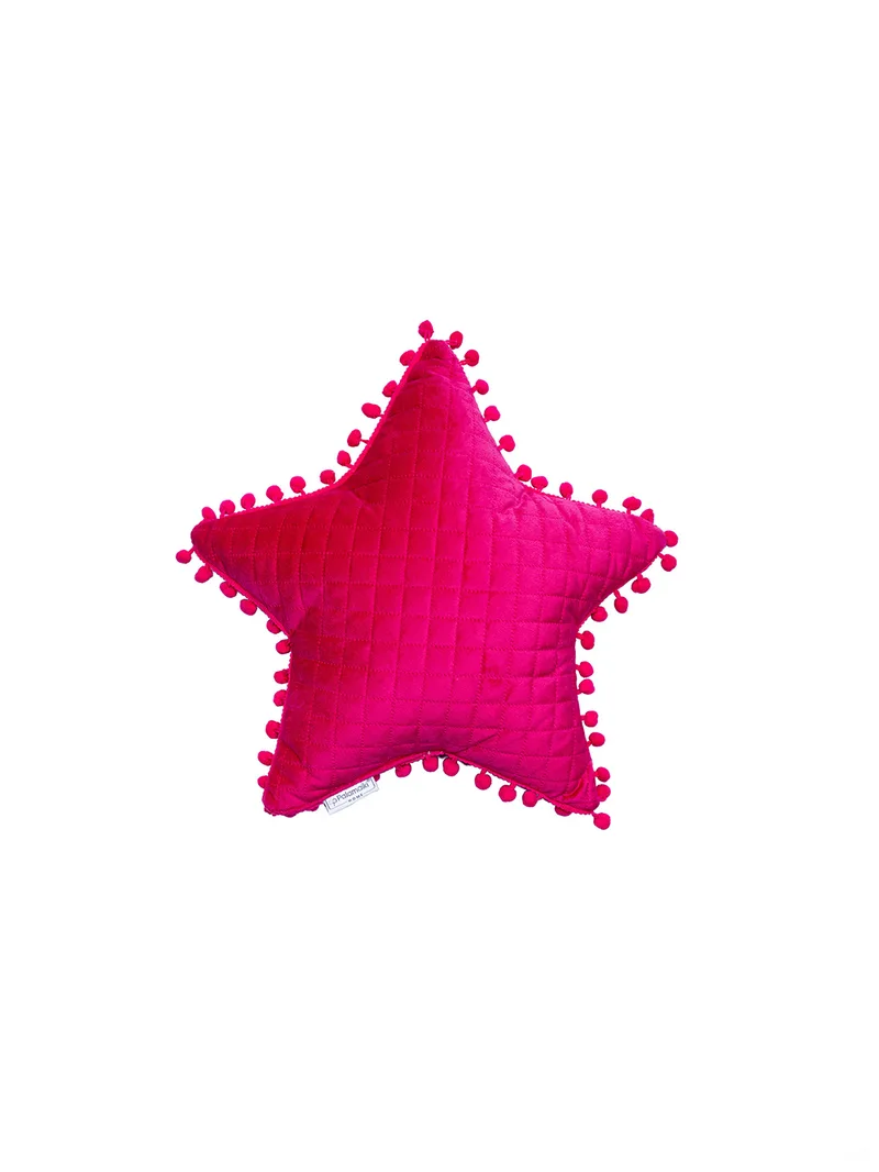 Διακοσμητικό Μαξιλαράκι Αστέρι 34x34 ELWIN FUCHSIA - Palamaiki