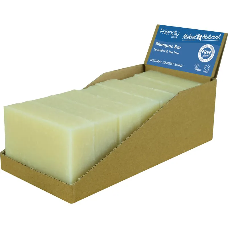 Friendly Soap Natural Shampoo Bar Lavender and Tea Tree φυσικό σαπούνι για τα μαλλιά 7x95 γρ