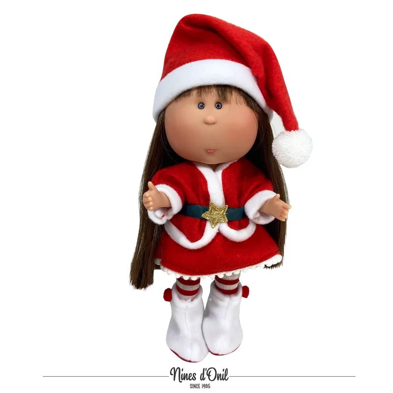 Κούκλα Nines D'Onil Mia Xmas Με Κόκκινο Κόρεμα Σε Θήκη NDO-3422