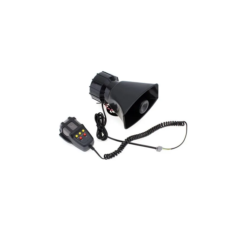 κόρνα αυτοκινήτου 100w/320db με 7 ήχους και μικρόφωνο - hw-1006