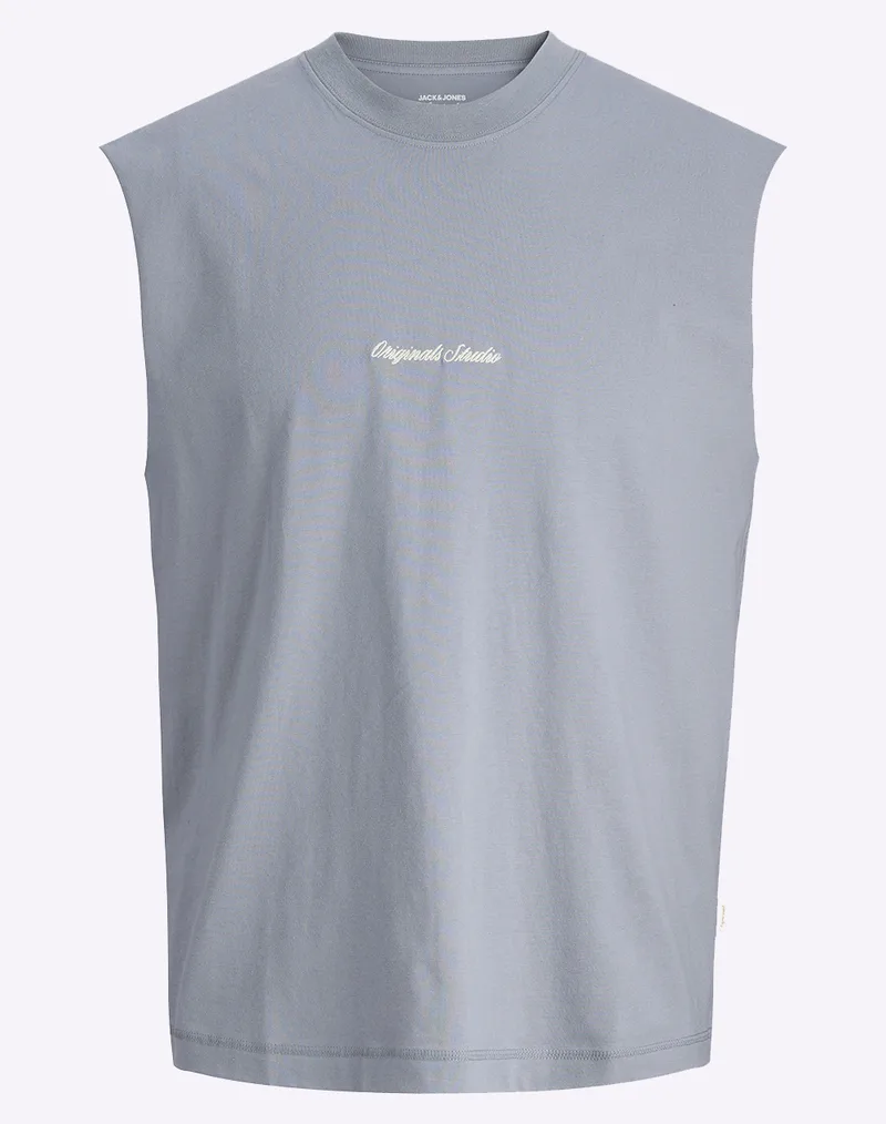 JACK&JONES JORNORREBRO EMB TEE SL CREW NECK LN 12292009-Tradewinds Gray
