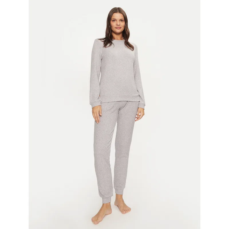 Selmark Πιτζάμα P8673 Γκρι Regular Fit