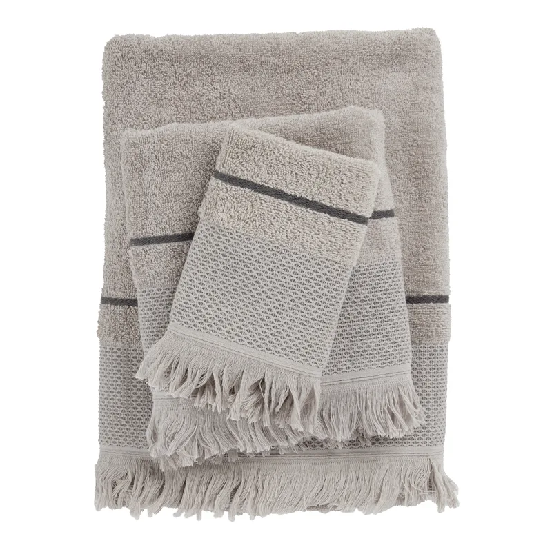 Das home σετ πετσετεσ 3τεμαχιων best 0841 grey