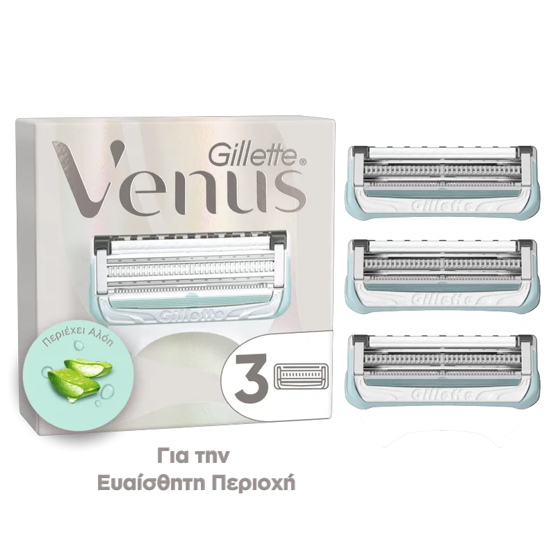 Gillette Venus Για Την Ευαίσθητη Περιοχή Ανταλλακτικές Κεφαλές 3τμχ