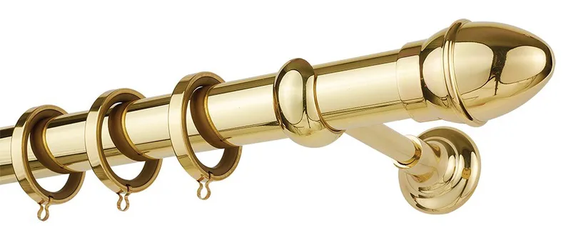 Κουρτινόβεργα Zogometal Classique Collection CL0073 Χρυσό Γυαλιστερό