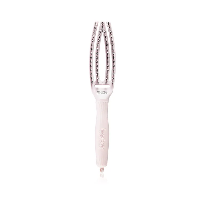 Olivia Garden Fingerbrush Combo Small pastel pink hairbrush | Pastel pink