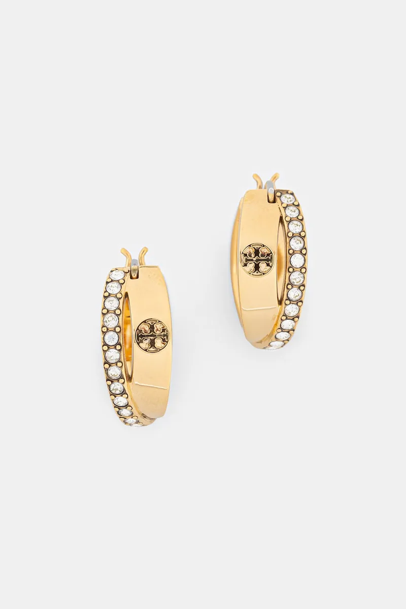 Tory Burch σκουλαρίκια γυναικεία επιχρυσωμένα Icon