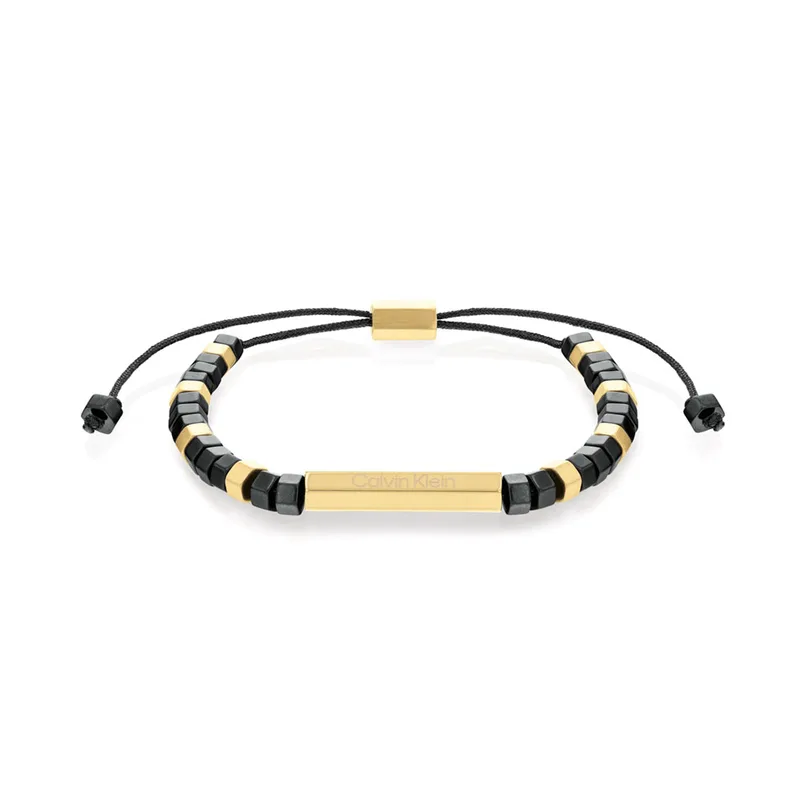 Calvin Klein Ανδρικό Βραχιόλι Makrame με Αιματίτη 35000280