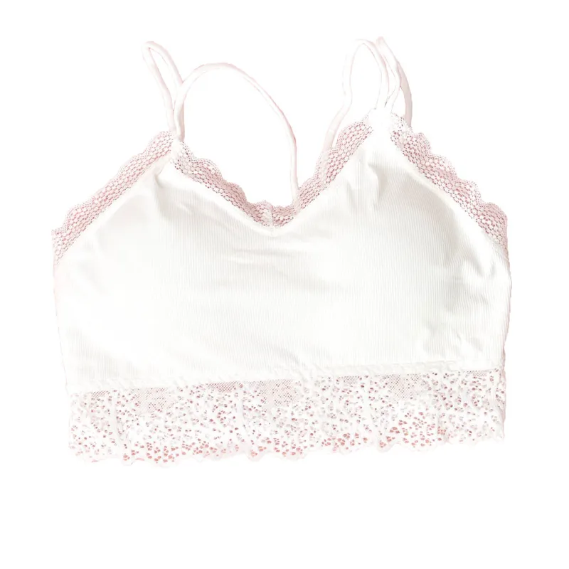 Γυναικείο Bralette ριπ Λευκό 13098