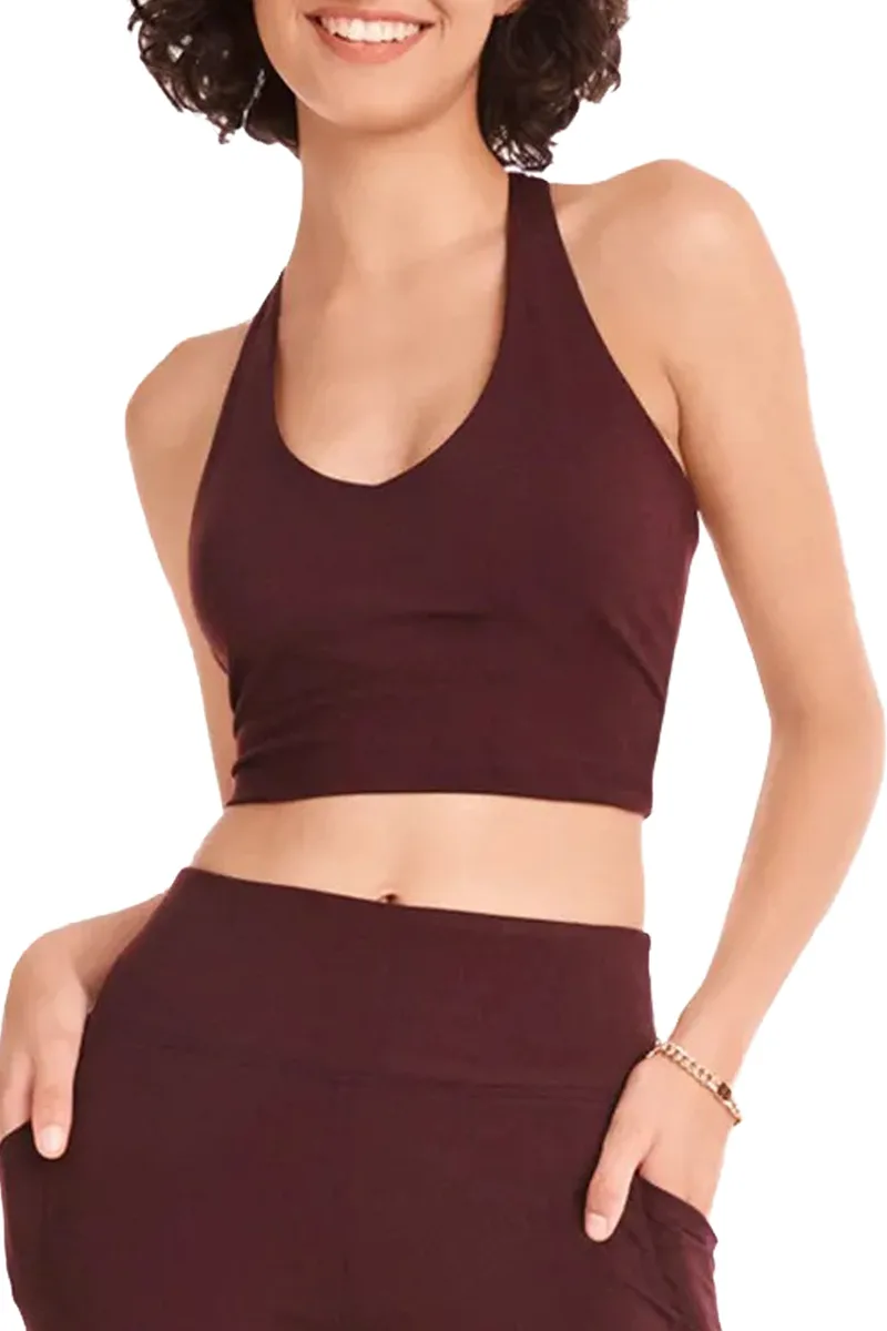 Μπλούζα Αμάνικη DKNY Balance V-Neck Tracerback Crop Top DP2T9141-228 Γυναικείο