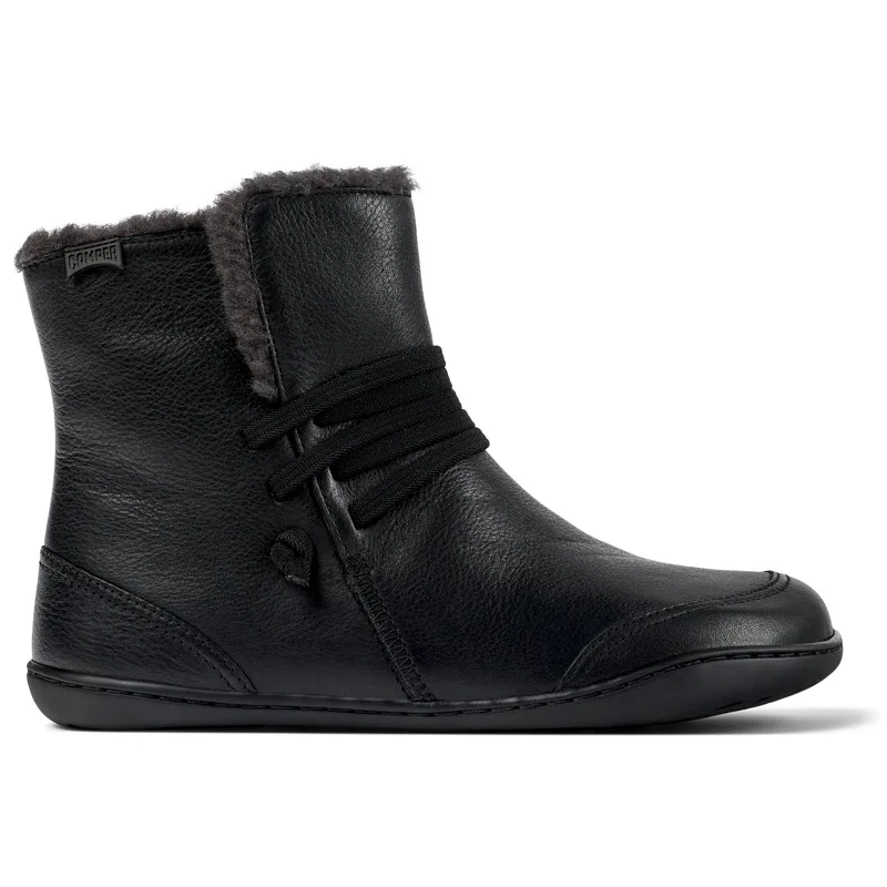 CAMPER Peu - Μποτάκια Για Γυναικεία - Μαύρο, Μέγεθος , Smooth leather