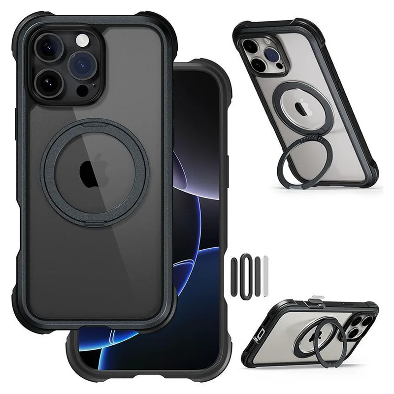 Θήκη MagEasy Odyssey Stand M Magsafe Metal Black iPhone 16 Pro Max