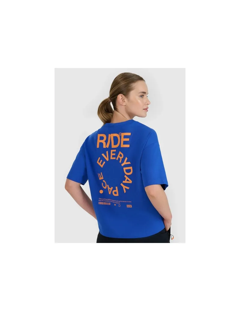 Women's oversize printed Tshirt 4F 4FWSS25TTSHF199336S