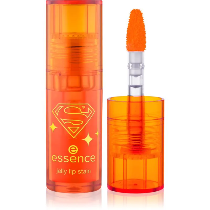 essence Superman βαφή για τα χείλη με υφή τζέλ απόχρωση Pow! 4 γρ