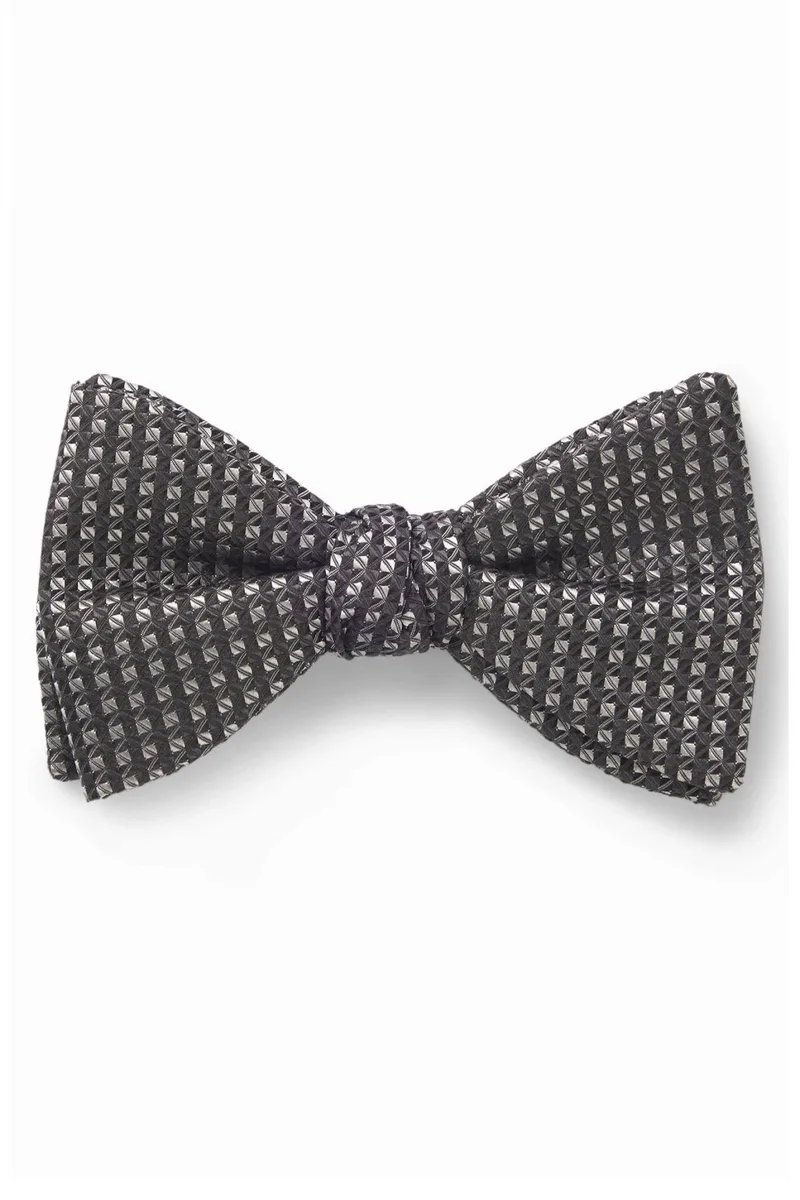 HUGO ΠΑΠΙΓΙΟΝ BOW TIE DRESSY ΜΙΚΡΟΣΧΕΔΙΟ ΜΑΥΡΟ