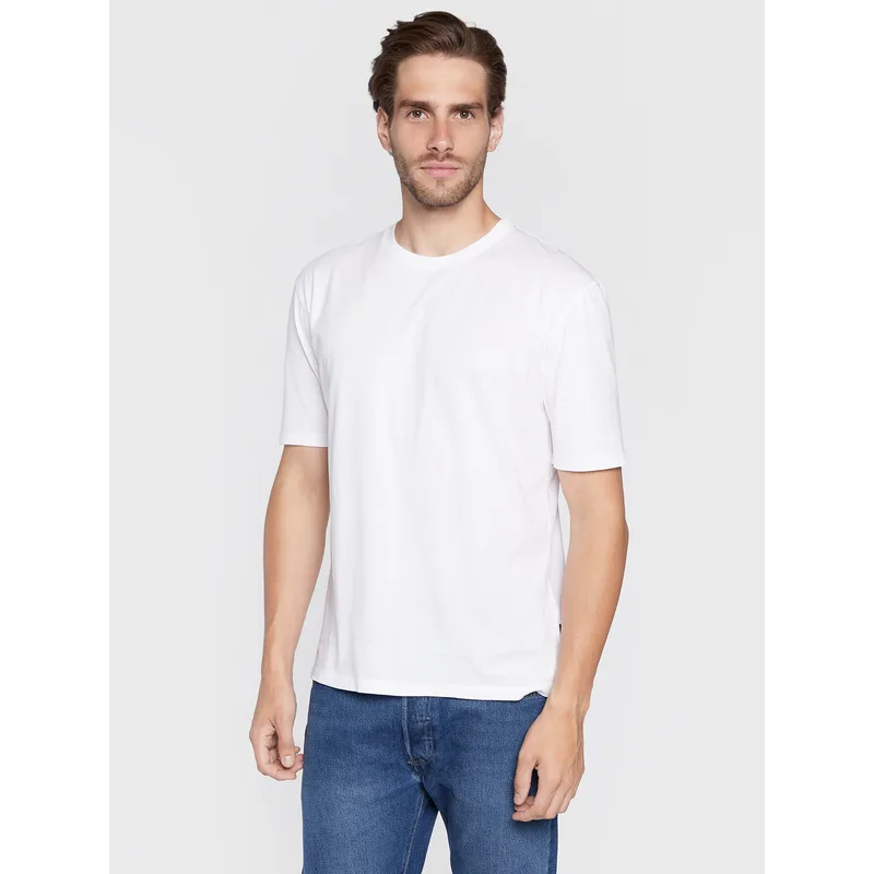 Sisley T-Shirt 3I1XS101J Λευκό Regular Fit
