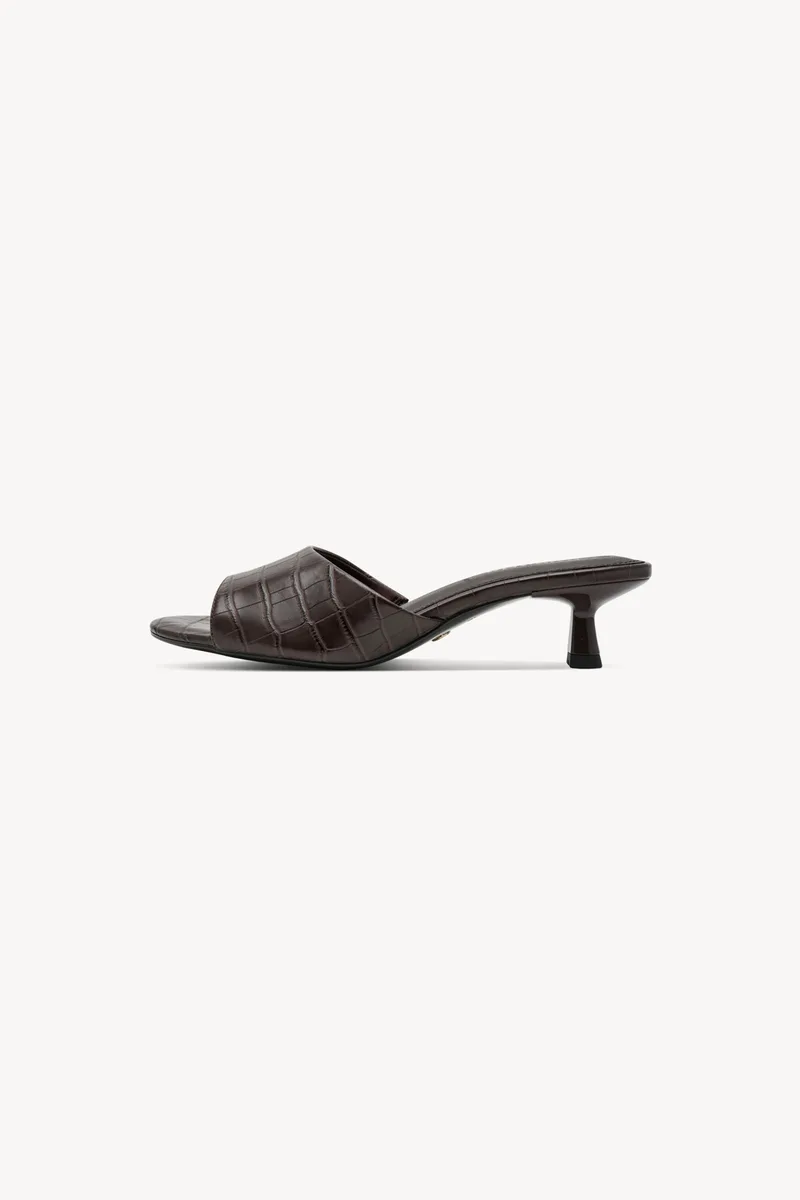 Tamaris γυναικεία mules με κροκό σχέδιο - 1-27218-46 Καφέ