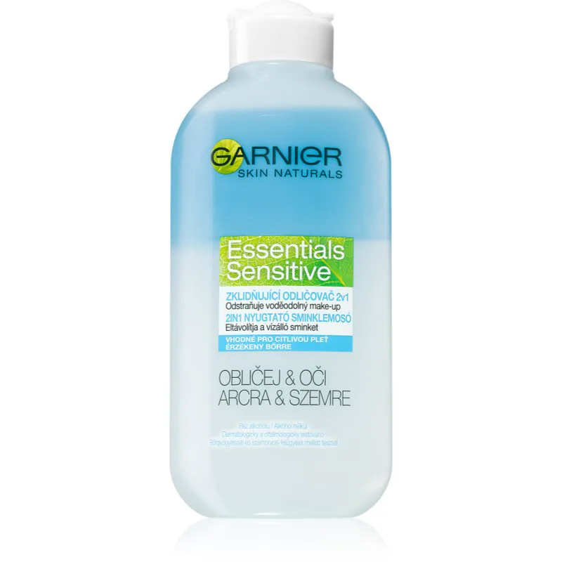Garnier Essentials Sensitive αφαιρεση του μεικ απ για ευαίσθητη επιδερμίδα 200 ml