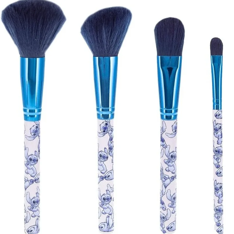 Mad Beauty Disney Stitch Cosmetic Brush Set Σετ Πινέλων Μακιγιάζ Εμπνευσμένο Από το Χαρακτήρα Stitch της Disney Κωδ 99645, 4 Τεμάχια