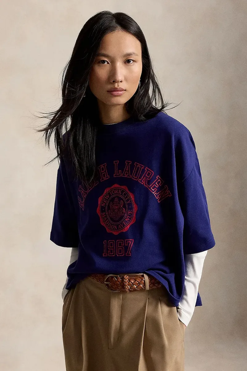 Polo Ralph Lauren oversize t-shirt γυναικείο βαμβακερό
