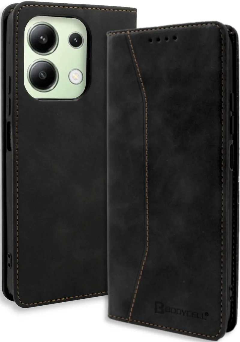 Θήκη Πορτοφόλι - Xiaomi Redmi Note 13 4G - Bodycell Book Case - Black (5206015074882)