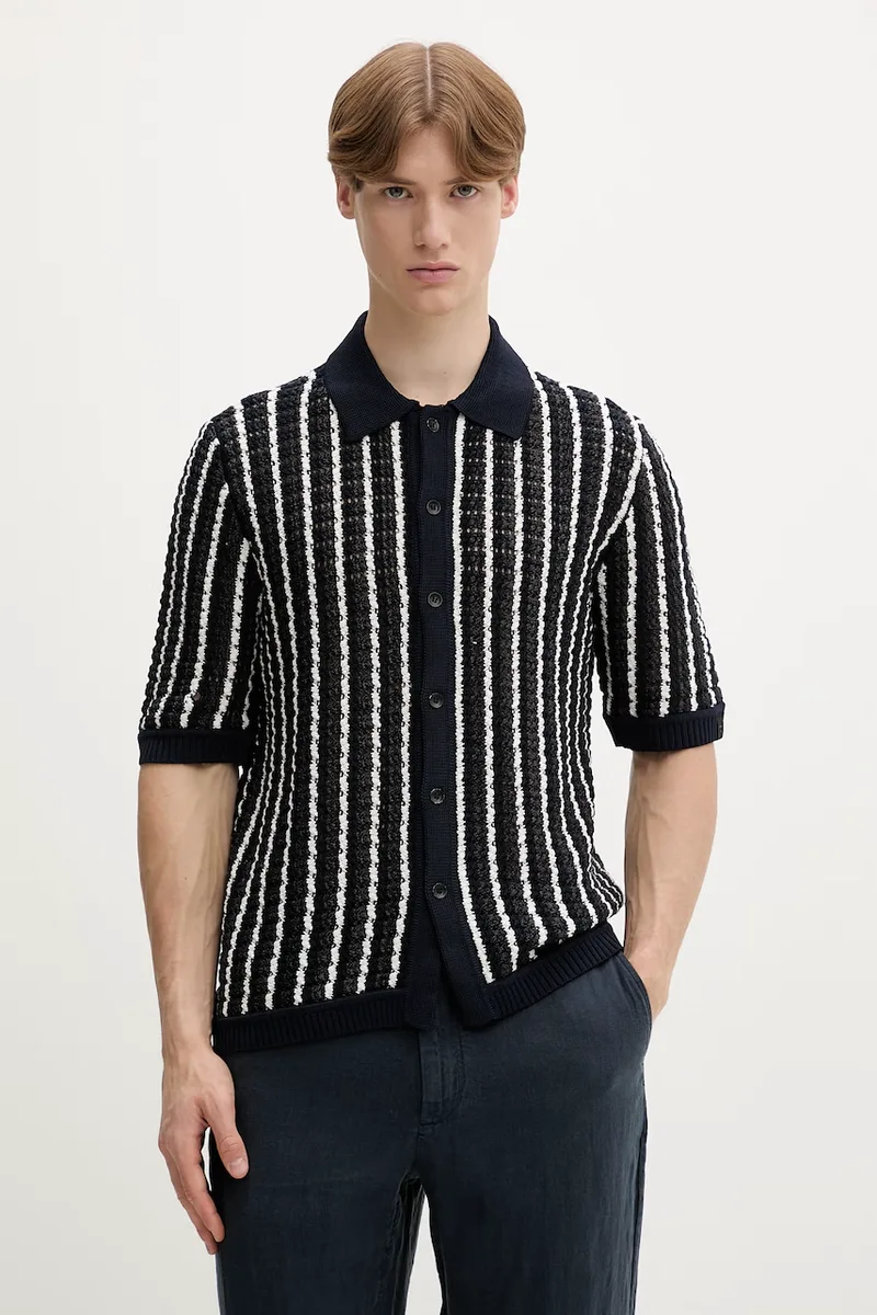 Rag & Bone Πουλόβερ με κοντό μανίκι Ανδρικό βαμβακερό