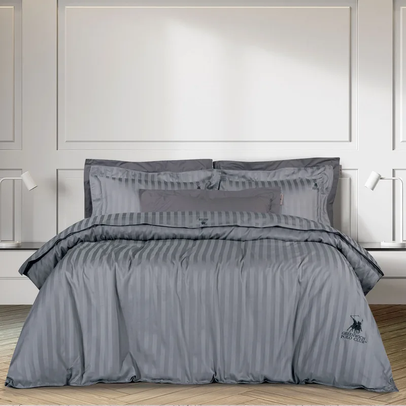 Greenwich polo club παπλωματοθηκη σετ υπερδιπλh 2152 ανθρακι 220x240