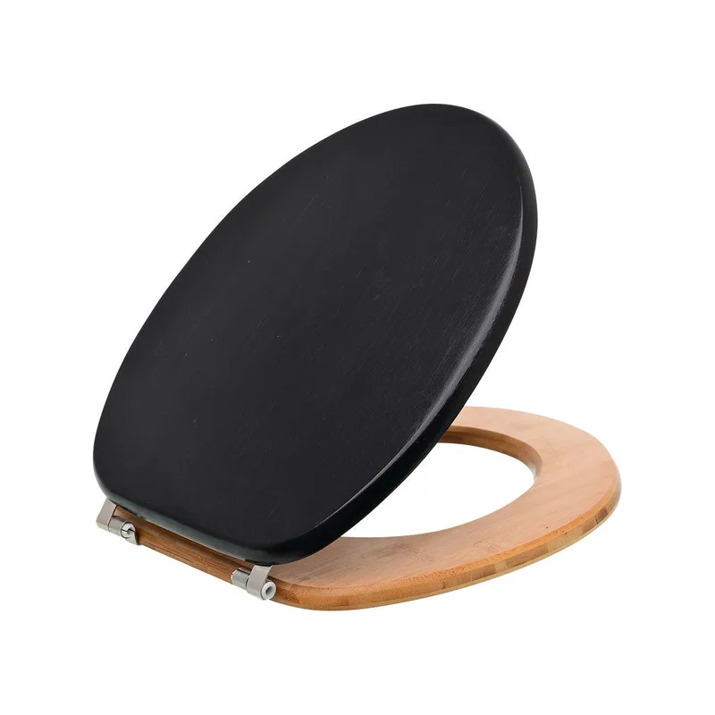Καπάκι Λεκάνης Essentials Μαύρο Bamboo Estia 02-15336