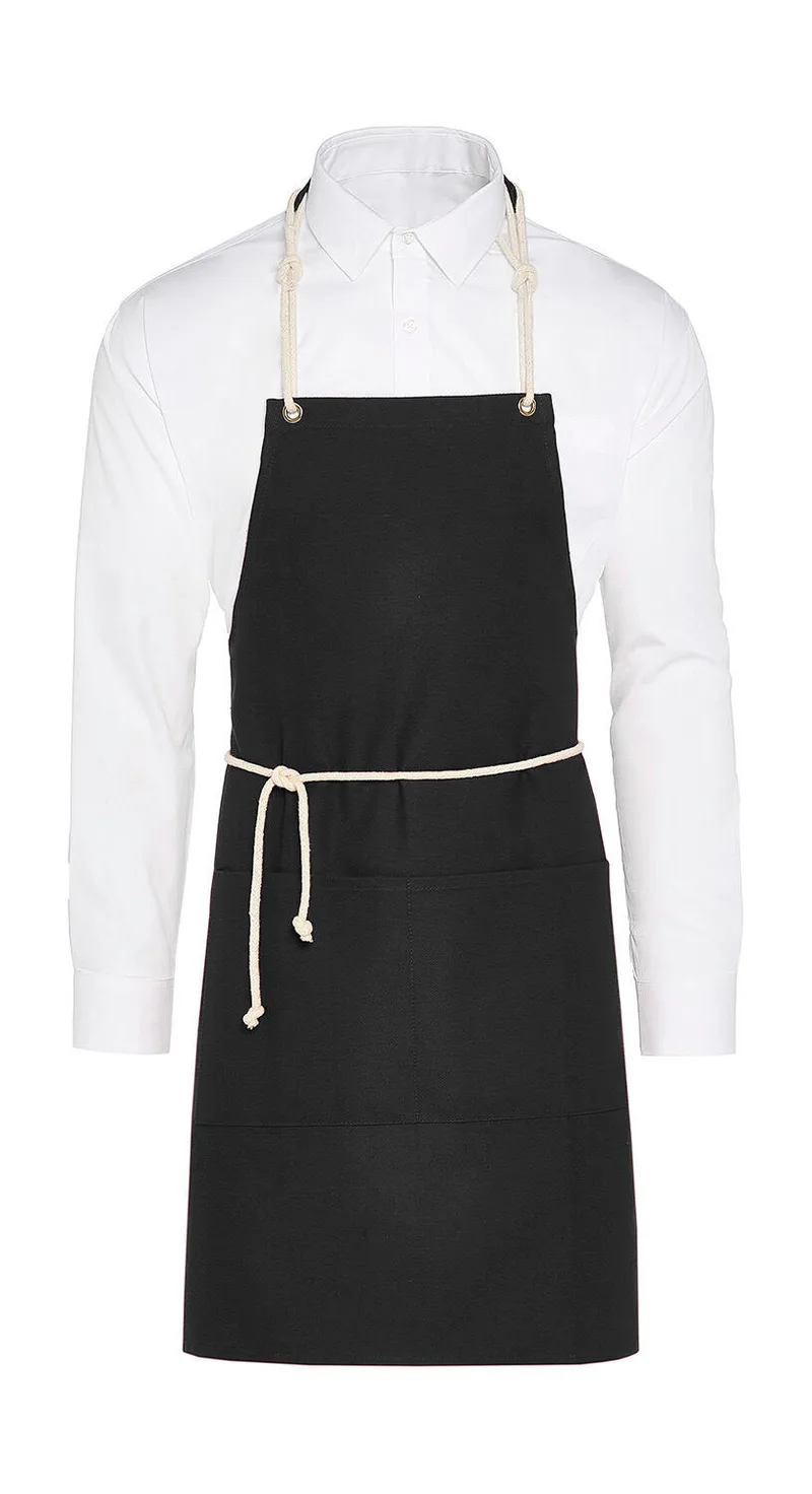 Ποδιά Λαιμού Corsica Canvas με Τσέπη SG Accessories - BISTRO JG15P-CA-Bib Black