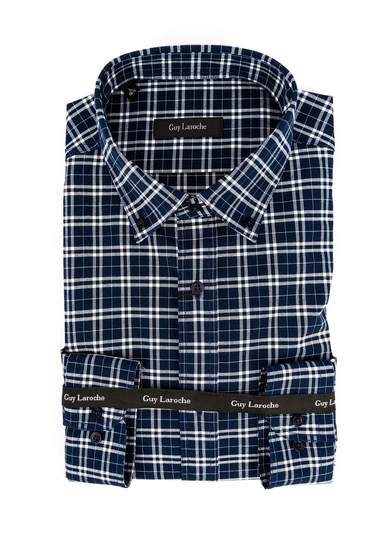 Guy Laroche Πουκάμισο της σειράς Check - GL2128310 01 Blue