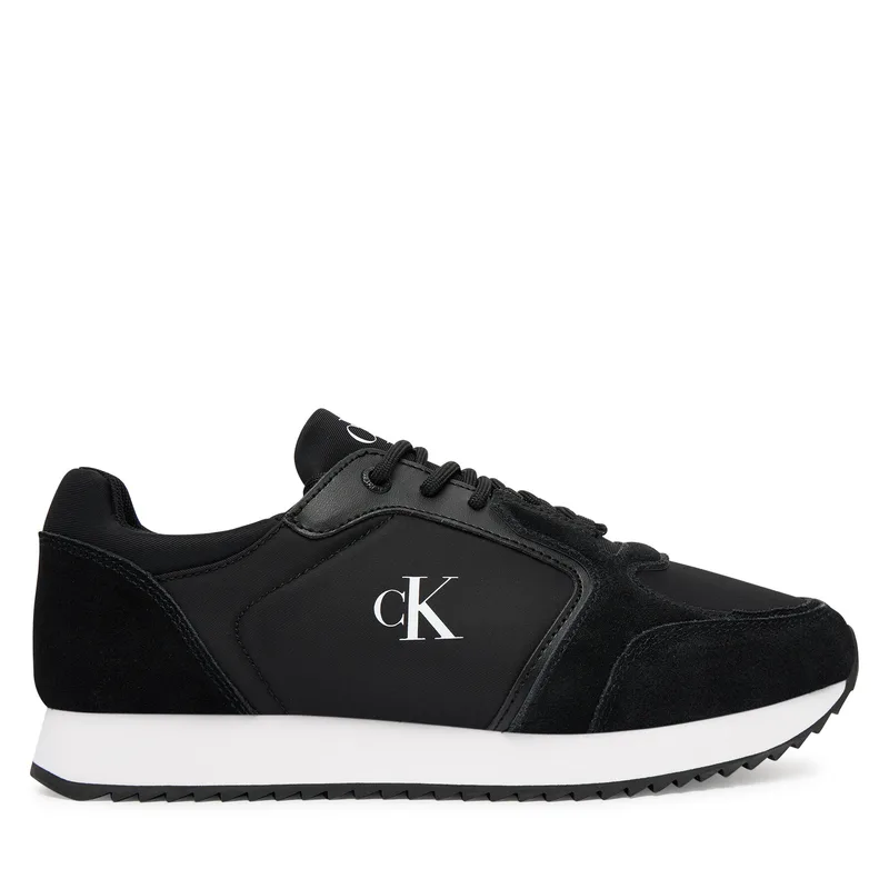 Αθλητικά Calvin Klein Jeans Runner Laceup Sock Mg Nylon Mix YW0YW01644 Μαύρο