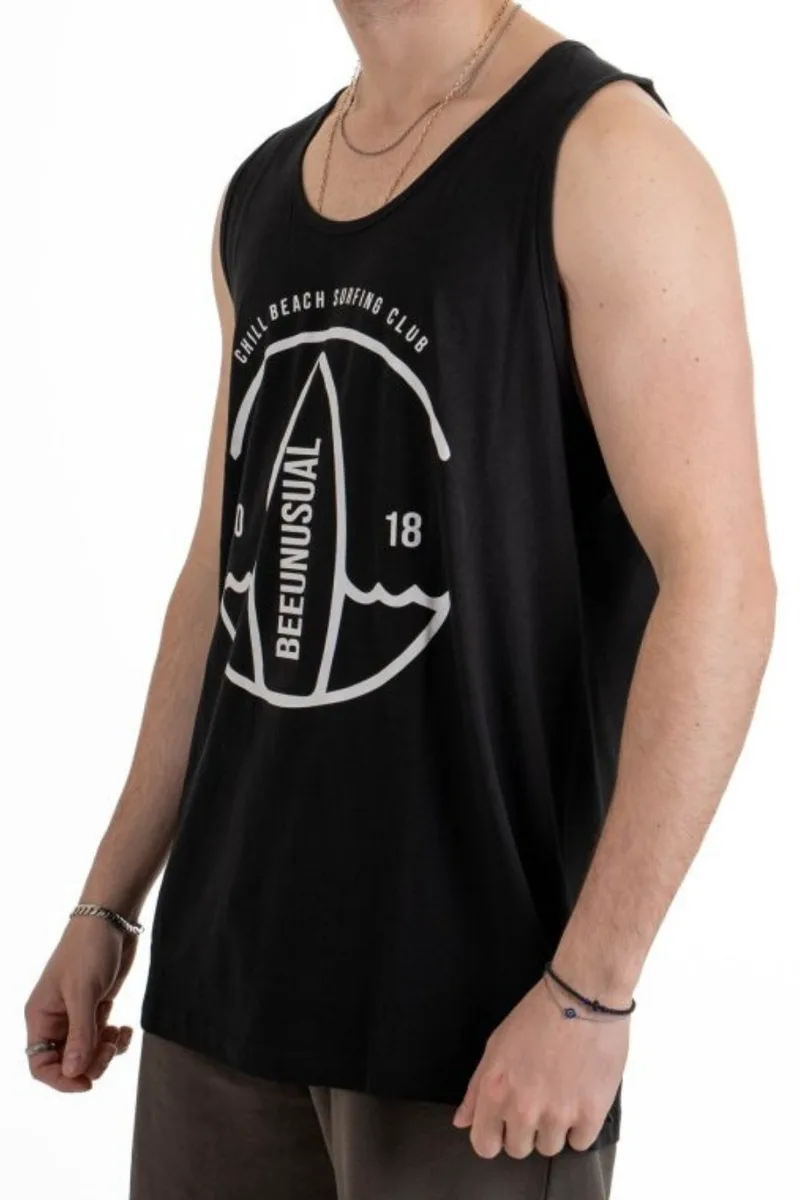 BEE UNUSUAL Chill Beach Ανδρικό Αμάνικο - Μαύρο -AT-260710-BLACK