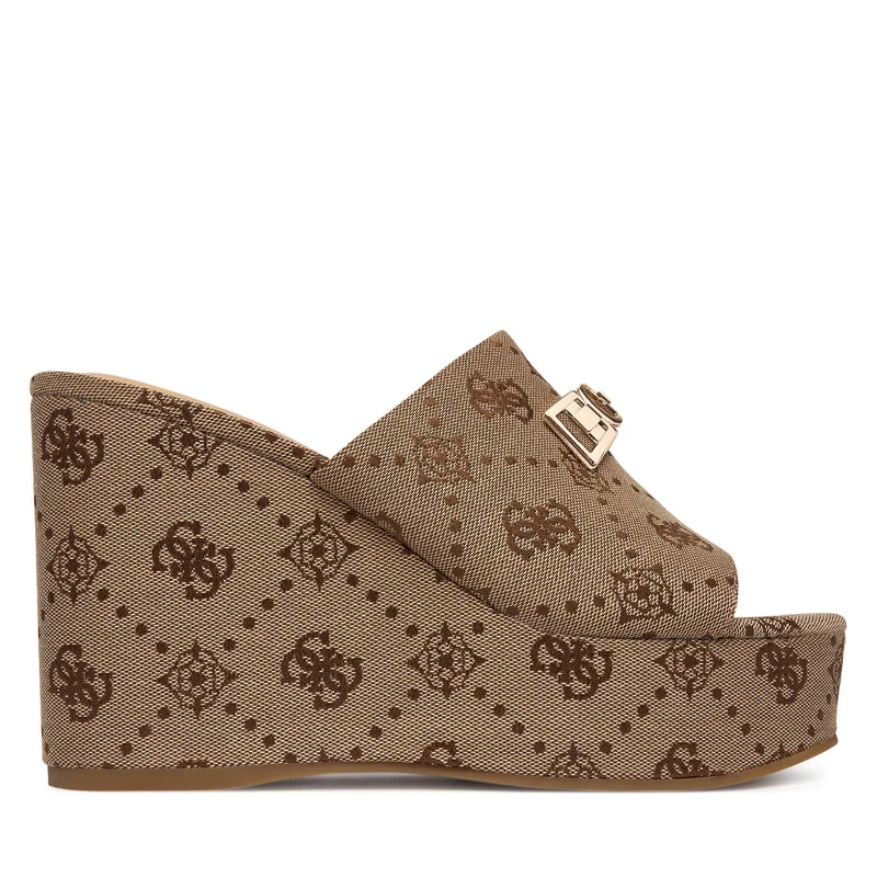 Παντόφλες Guess FLJEVZ FAL04 Ανοιχτό μπεζ