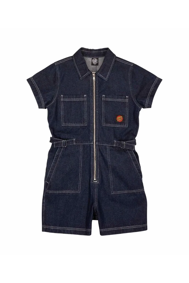 SANTA CRUZ Γυναικείο Line Up Utility Playsuit - Μπλε-SCA-WPT-1311-BLUE