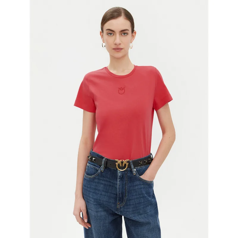 PINKO T-Shirt 100355 A2HN Κόκκινο Regular Fit