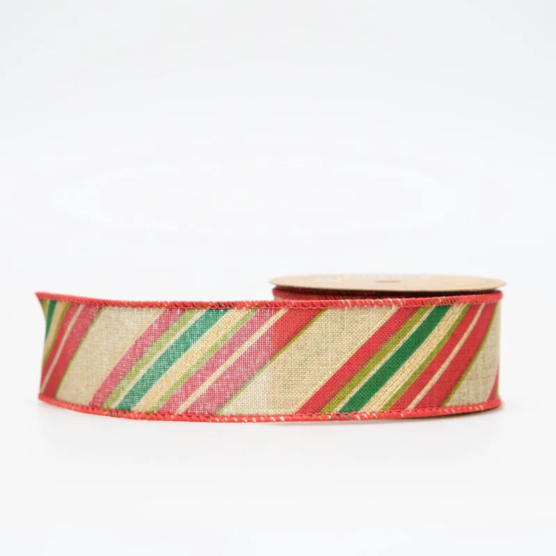 Χριστουγεννιάτικη Κορδέλα (270x4) K-M Diagonial Stripes XX1500040