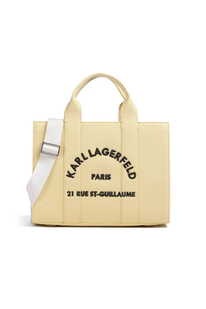 Karl Lagerfeld γυναικεία τσάντα χειρός "Rue St Guillaume Medium" - B1W30041 Κίτρινο Ανοιχτό
