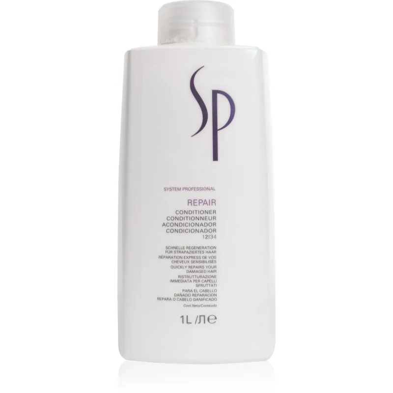 Wella Professionals SP Repair κοντίσιονερ για κατεστραμμένα, χημικά επεξεργασμένα μαλλιά 1000 ml