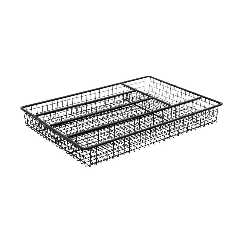 Θήκη Συρταριού Metal Black Μεταλλική 36X26Cm Μαύρη
