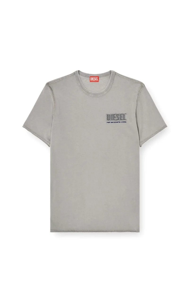 Diesel Ανδρικό T-Shirt T-RAWJUST-V1 - Γκρι-S26A209580KMAH-GREY