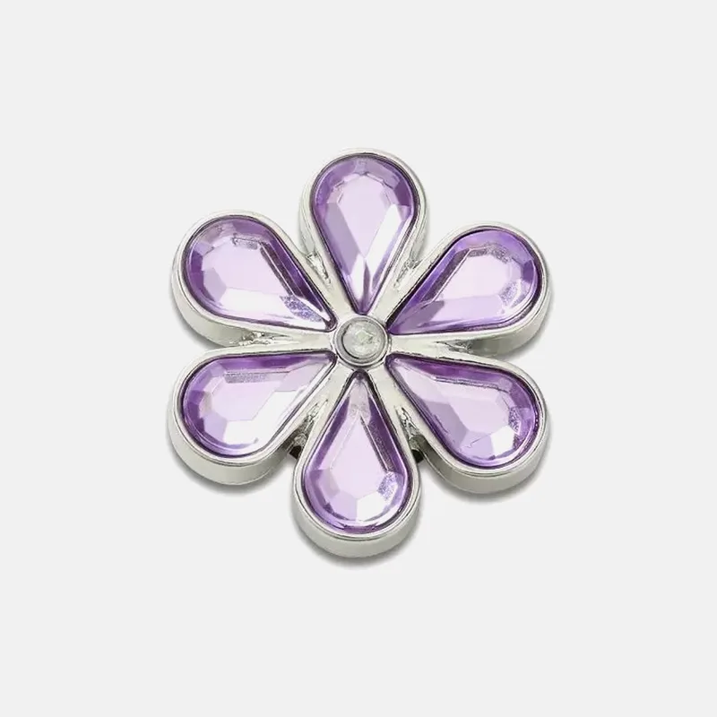 Crocs Purple Blinged Out Daisy διακοσμητικό Jibbitz (9000224411_7386)