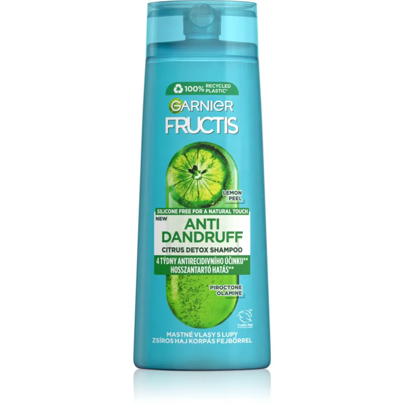 Garnier Fructis Antidandruff σαμπουάν για λιπαρά μαλλιά κατά της πιτυρίδας 250 ml