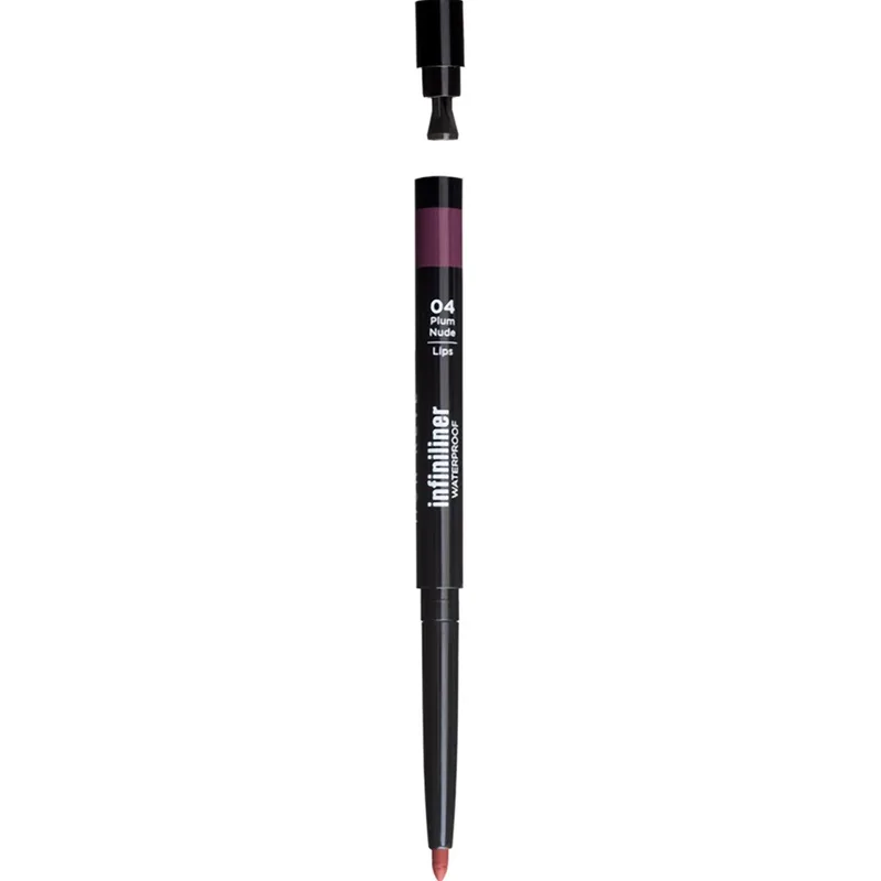 Mon Reve Infiniliner Lips Waterproof Αδιάβροχο Μολύβι Χειλιών με Λεπτή Μύτη Μακράς Διάρκειας του Προσφέρει Έντονο Χρώμα & Παραμένει Σταθερό για Ώρες 0,3g - 04 Plum Nude