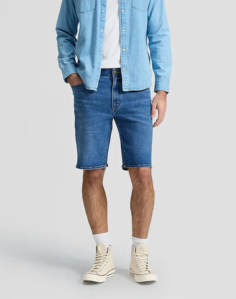 LEE XM 5 POCKET SHORT 112376330-BELIEVE BLUE DenimBlue